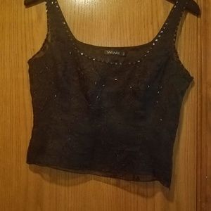 Tamari Sheer Black Cami